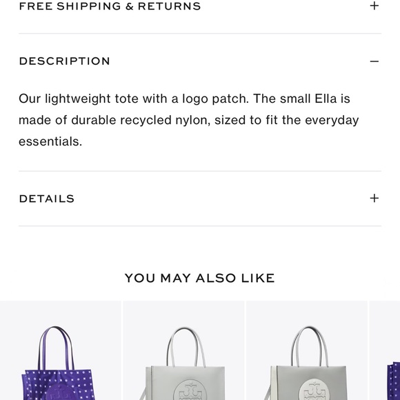 Tory Burch Ella Small Tote - NWT - Picture 14 of 16